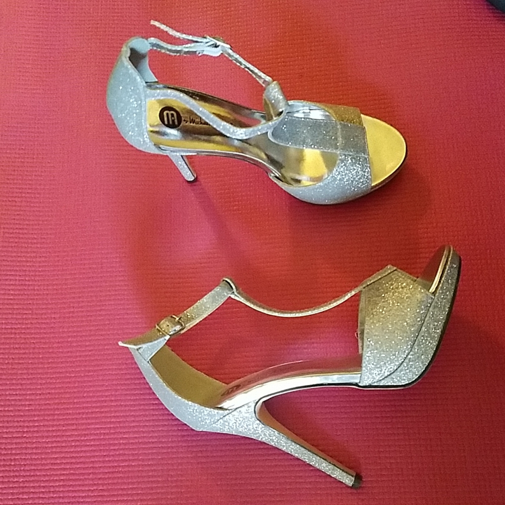 Michael Antonio glitter sandals